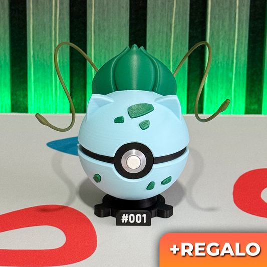 Poku-Bola Coleccionable Bulbasaur #001 + REGALO