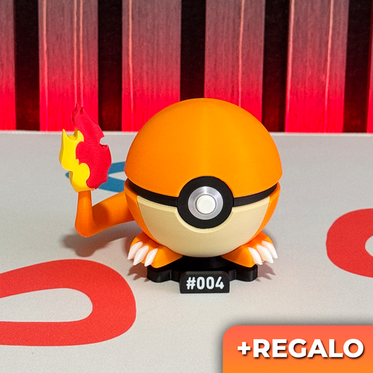 Poku-Bola Coleccionable Charmander #004 + REGALO