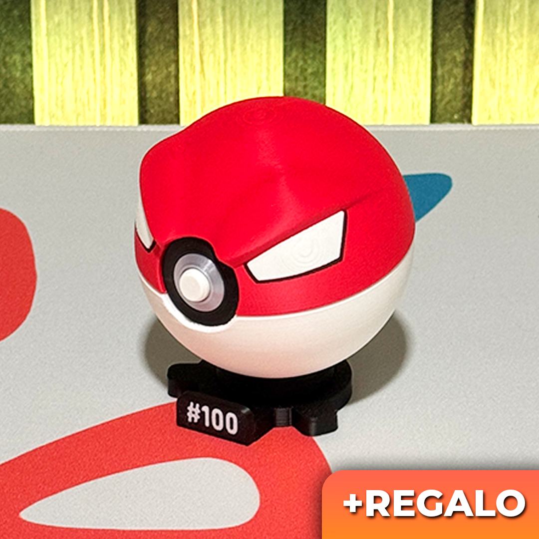 Poku-Bola Coleccionable Voltorb #100 + REGALO