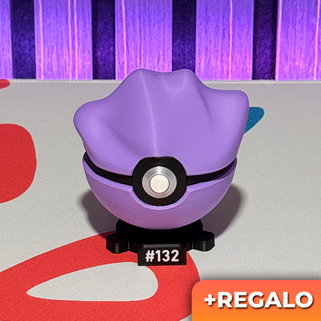 Poku-Bola Coleccionable Ditto #132 + REGALO