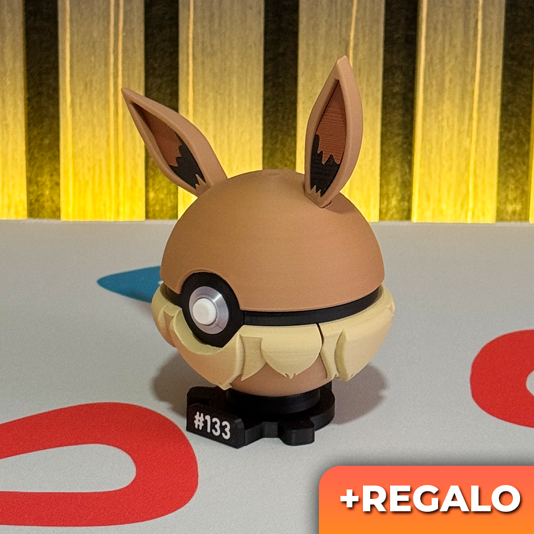 Poku-Bola Coleccionable Eevee #133 + REGALO