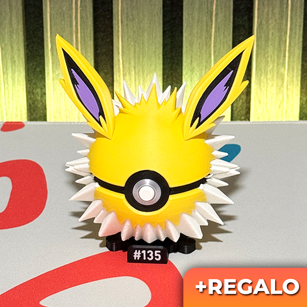 Poku-Bola Coleccionable Jolteon #135 + REGALO