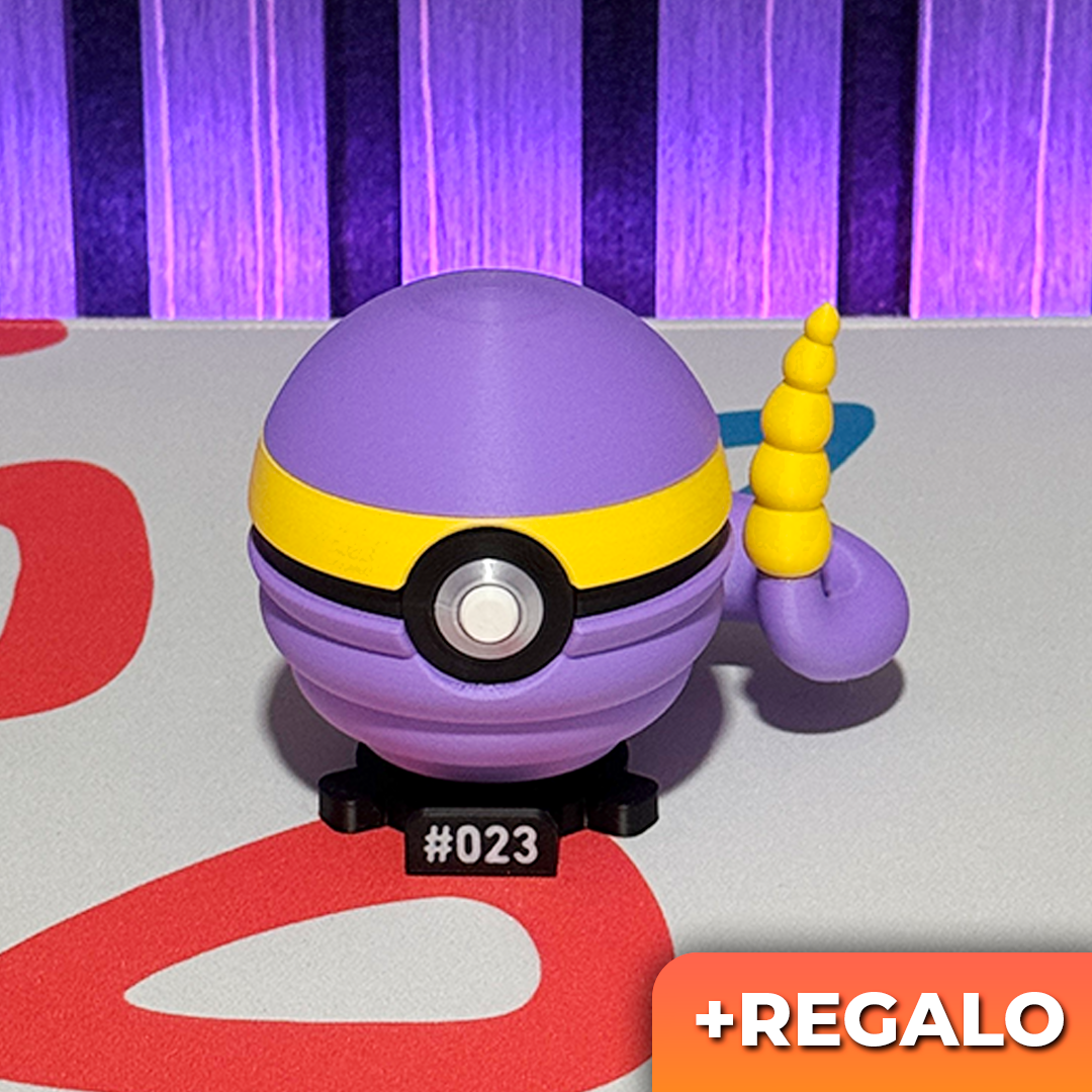 Poku-Bola Coleccionable Ekans #023 + REGALO