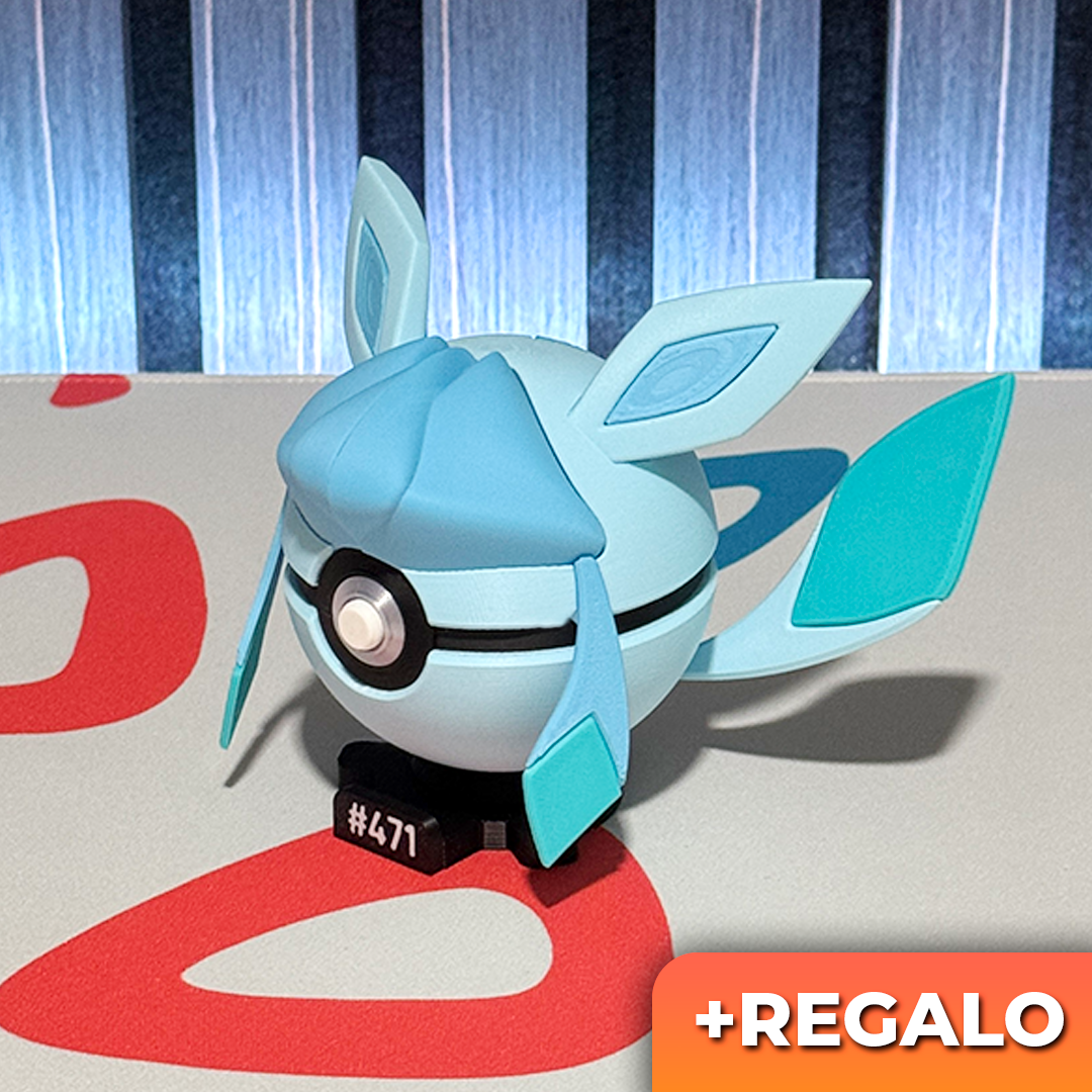 Poku-Bola Coleccionable Glaceon #471 + REGALO