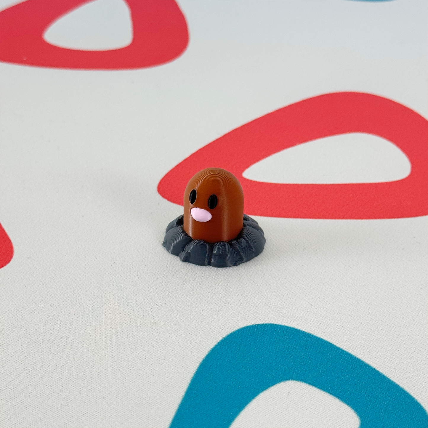 Poku-Chibi 050 - Diglett - Mini figura coleccionable