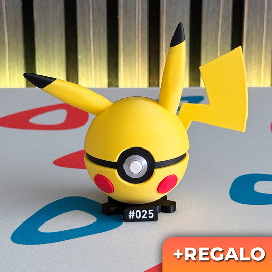 Poku-Bola Coleccionable Pikachu #025 + REGALO