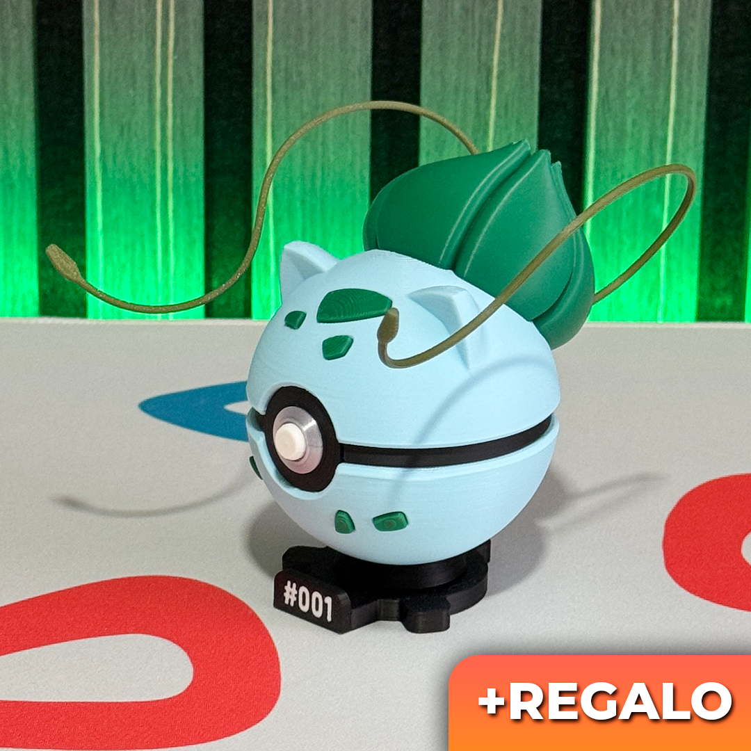 Poku-Bola Coleccionable Bulbasaur #001 + REGALO