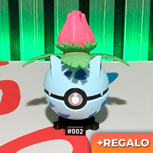 Poku-Bola Coleccionable Ivysaur #002 + REGALO