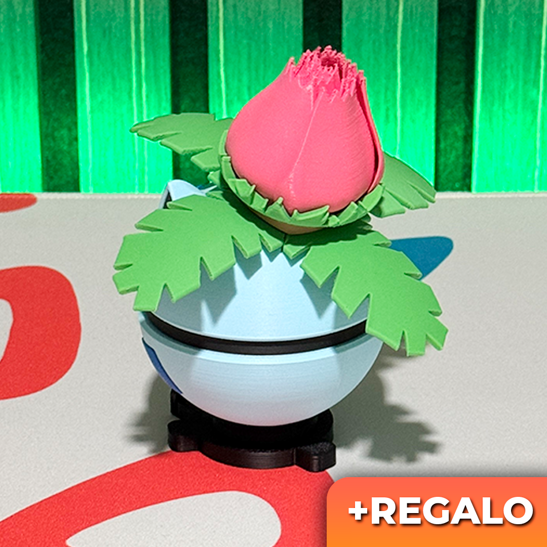 Poku-Bola Coleccionable Ivysaur #002 + REGALO
