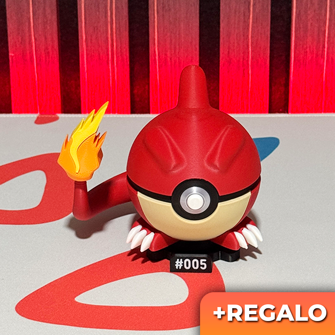 Poku-Bola Coleccionable Charmelon #005 + REGALO