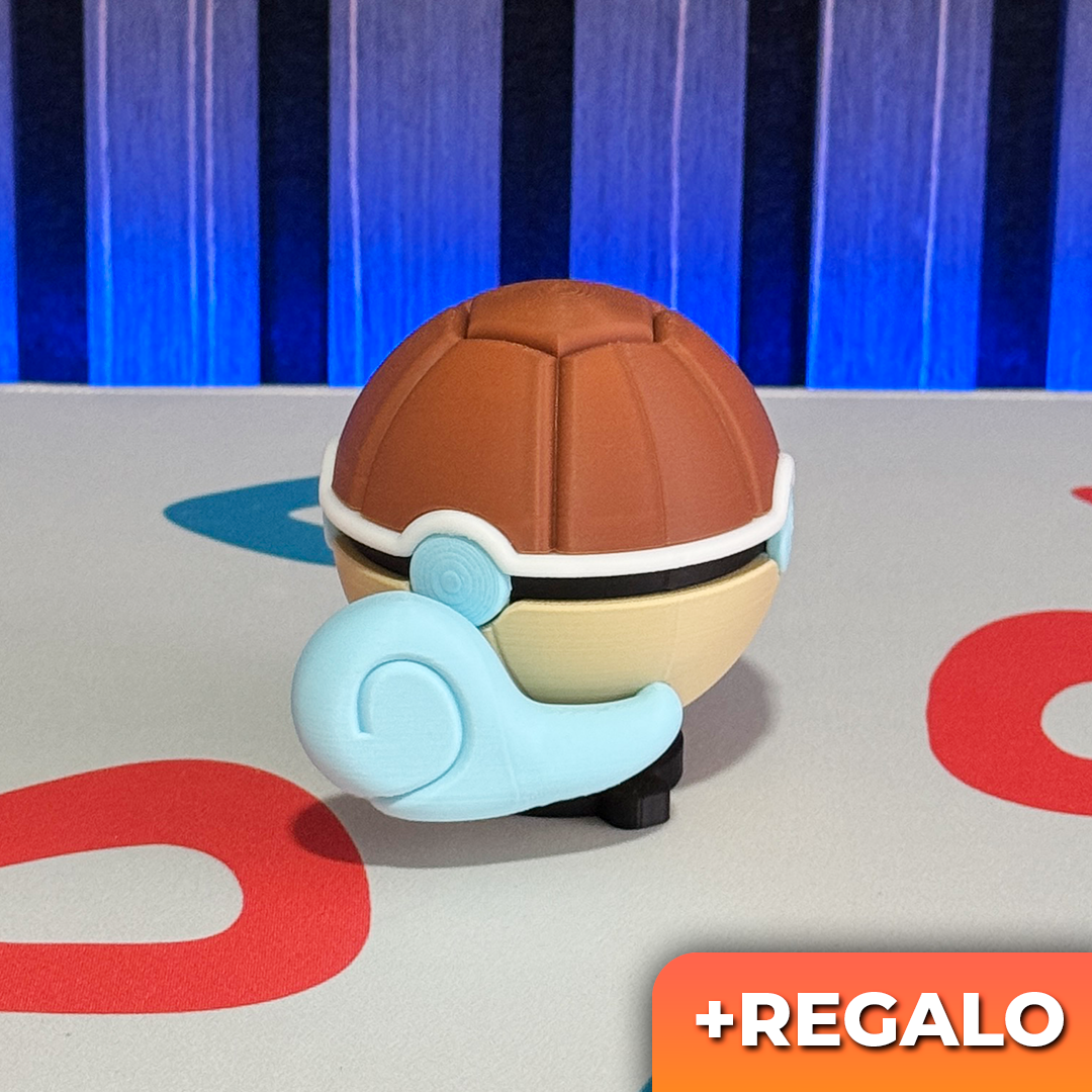 Poku-Bola Coleccionable Squirtle #007 + REGALO