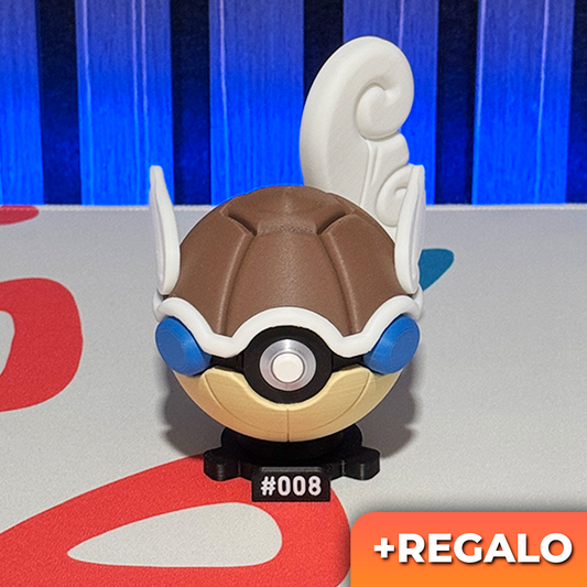 Poku-Bola Coleccionable Wartortle #008 + REGALO