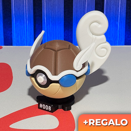 Poku-Bola Coleccionable Wartortle #008 + REGALO