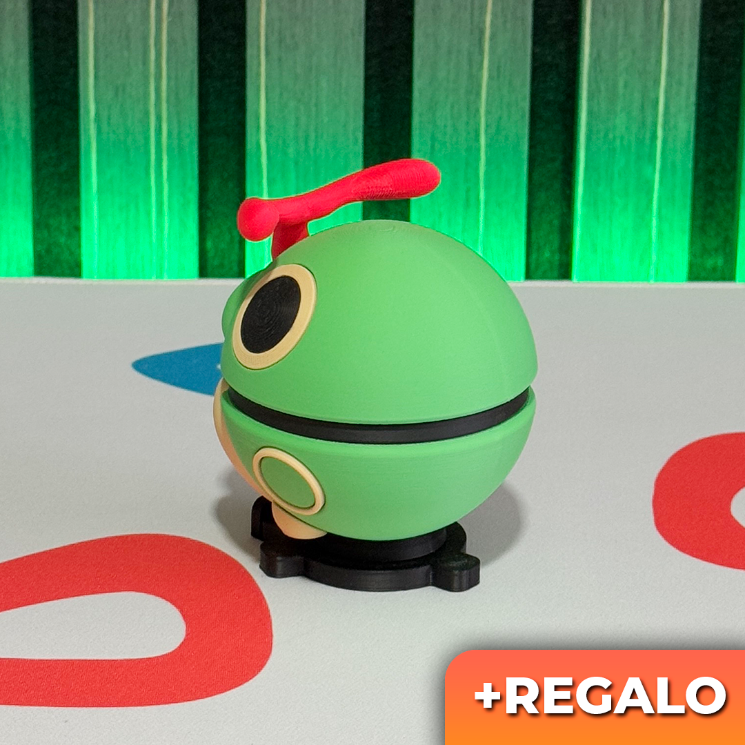 Poku-Bola Coleccionable Caterpie #010 + REGALO