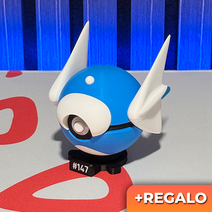 Poku-Bola Coleccionable Dratini #147 + REGALO