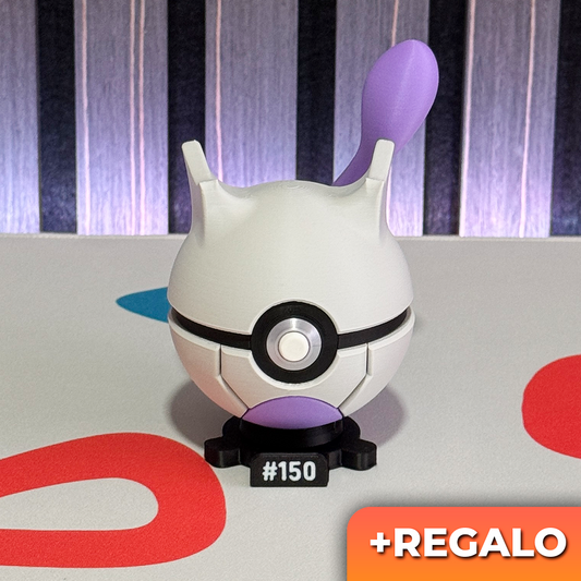 Poku-Bola Coleccionable MewTwo #150 + REGALO