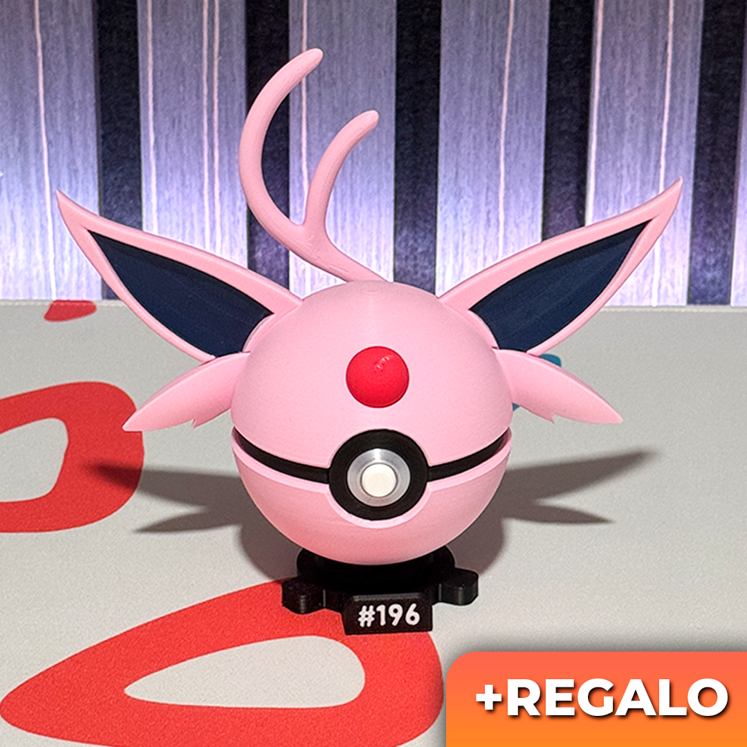 Poku-Bola Coleccionable Espeon #196 + REGALO