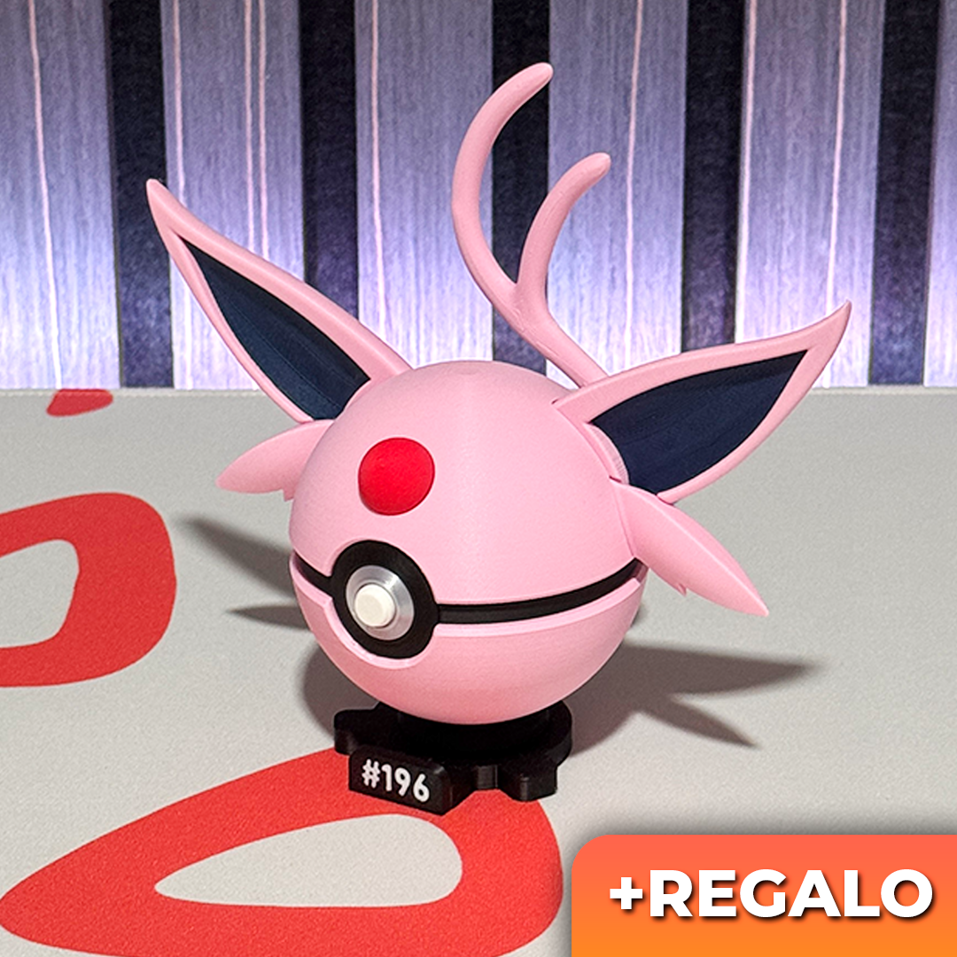 Poku-Bola Coleccionable Espeon #196 + REGALO