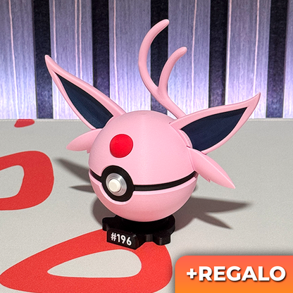 Poku-Bola Coleccionable Espeon #196 + REGALO