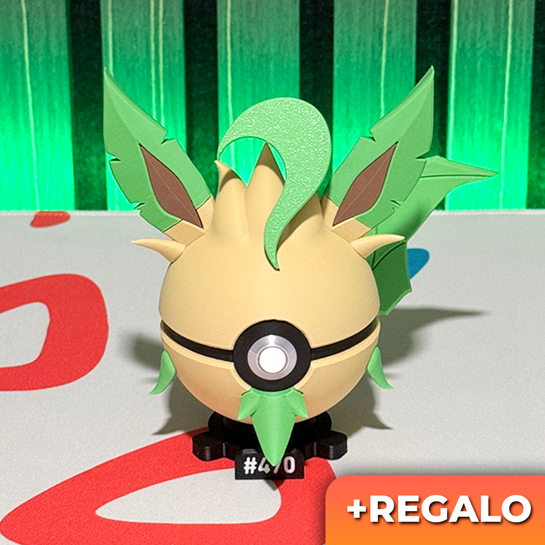 Poku-Bola Coleccionable Leafeon #470 + REGALO
