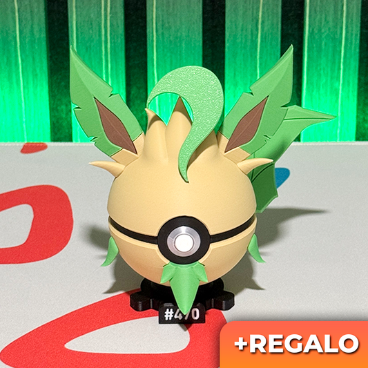 Poku-Bola Coleccionable Leafeon #470 + REGALO