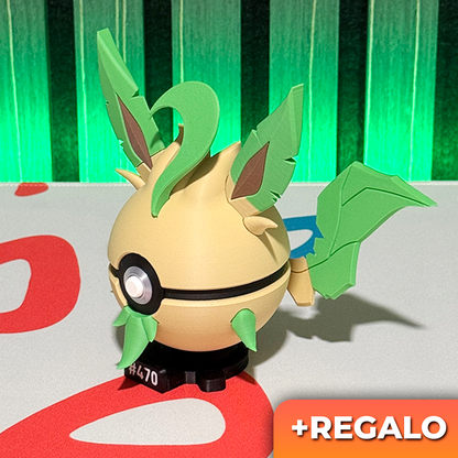 Poku-Bola Coleccionable Leafeon #470 + REGALO