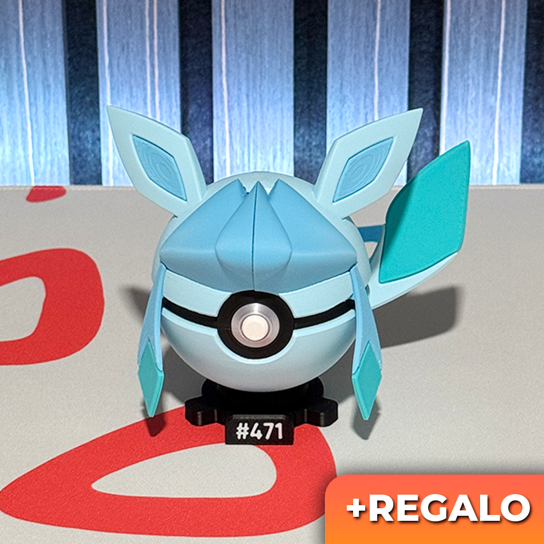 Poku-Bola Coleccionable Glaceon #471 + REGALO